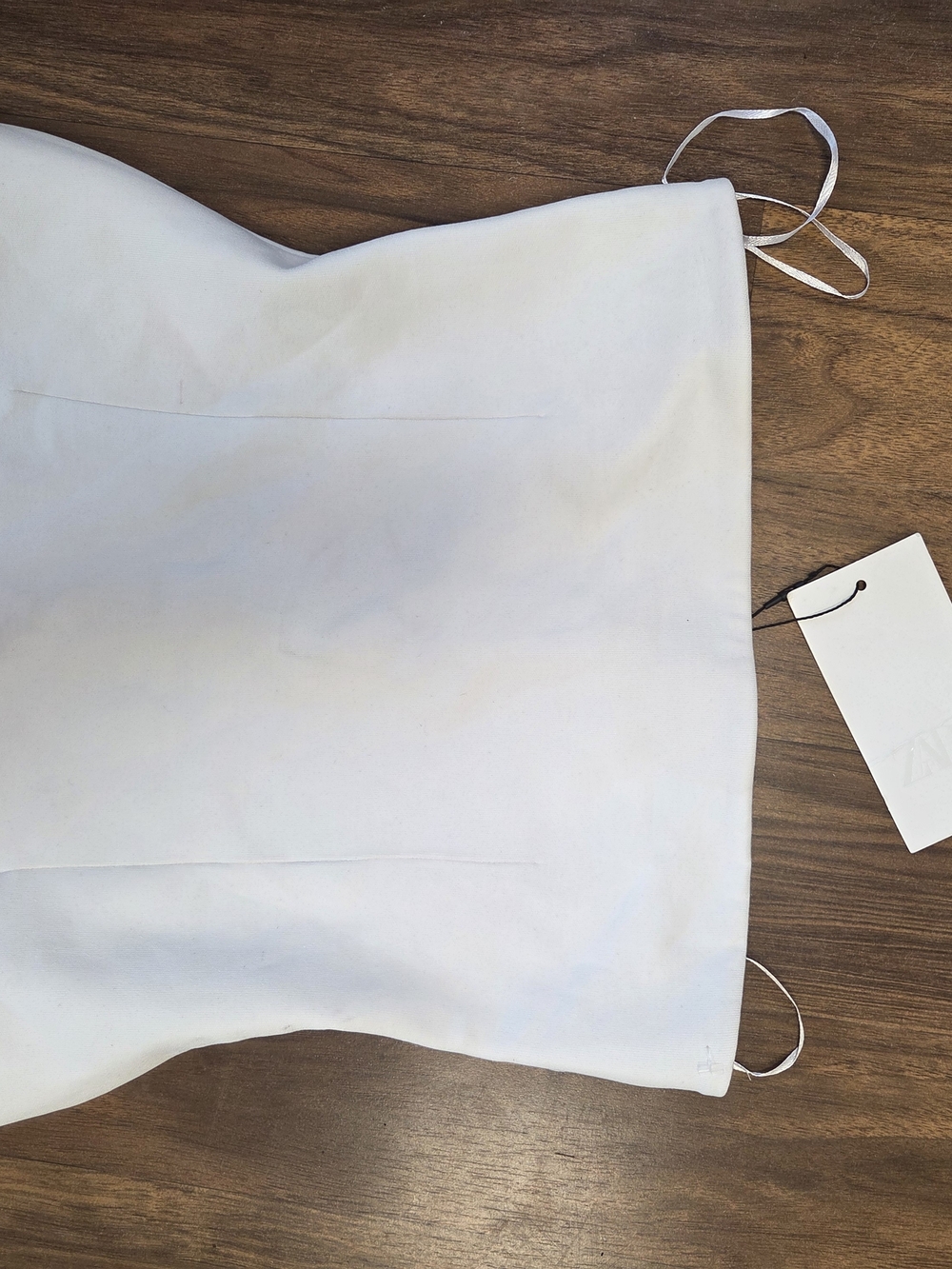 Zara White Women’s Strapless Top - NEW WITH TAG